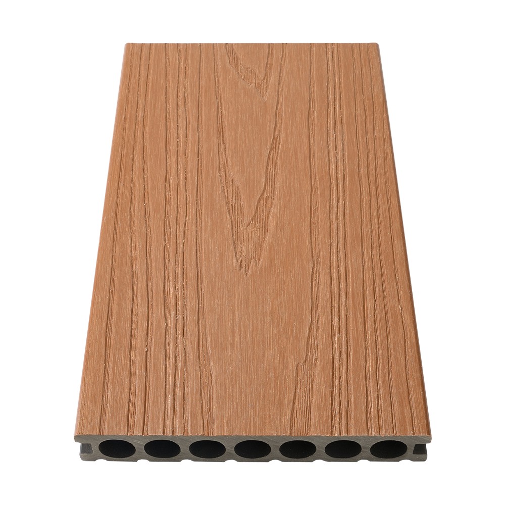 Co-extrusie WPC-terrasplanken met zeven gaten (enkelzijdige grove textuur)